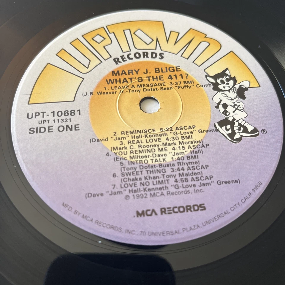 MARY J. BLIGE - WHAT'S THE 411? - NM Vinyl LP w/ Hype Sticker - 1992 UPT 10681 - Image 3 of 4
