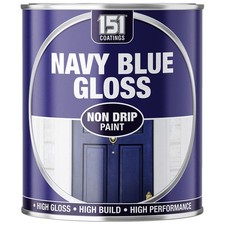 151 Navy Blue Gloss Non-Drip Paint 300ml Fast Drying Indoor Outdoor