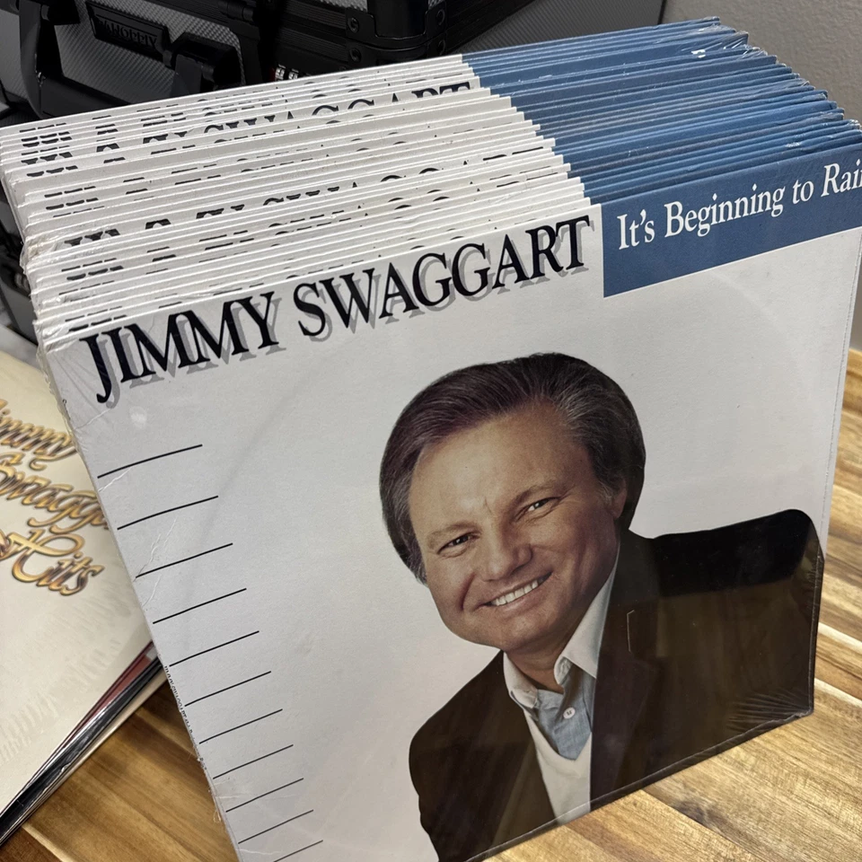 Jimmy Swaggart IT’S BEGINNING TO RAIN 1986 Vinyl Record New, Sealed. Christian - Image 2 of 4