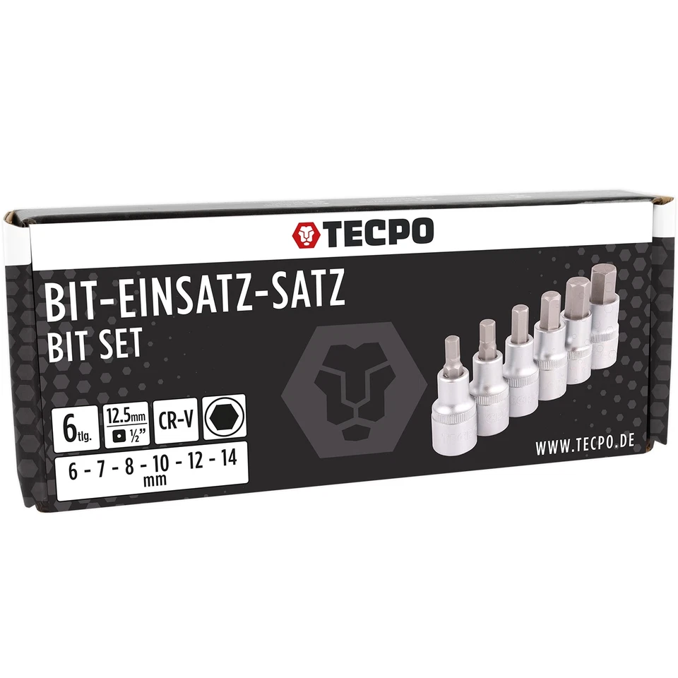 INNENSECHSKANT STECKSCHLÜSSEL SATZ 6-14mm 1/2 ZOLL SECHSKANT für INBUS SCHRAUBEN - Bild 4 von 4