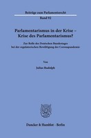 Parlamentarismus In Der Krise - Krise Des Parlamentarismus?, Julius Rudolph
