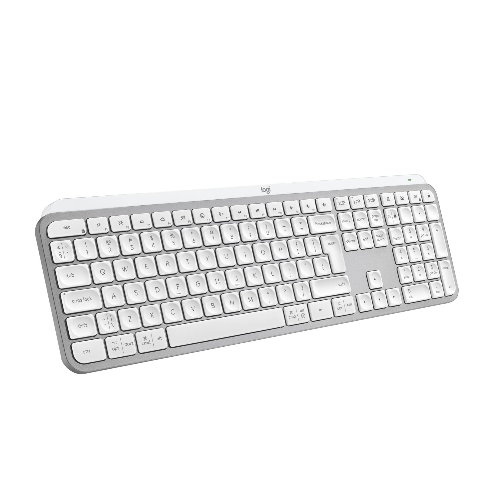 Logitech MX Keys S - Pale Grey, QWERTY Pan Nordic Layout