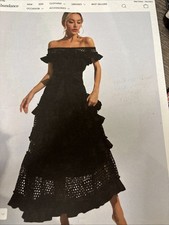 Collette Black Lace Cutout Maxi Dress
