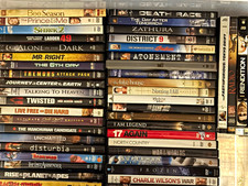 Mixed DVD Lot Movie Lot - Various Titles on DVD, Tall DVD Case Included