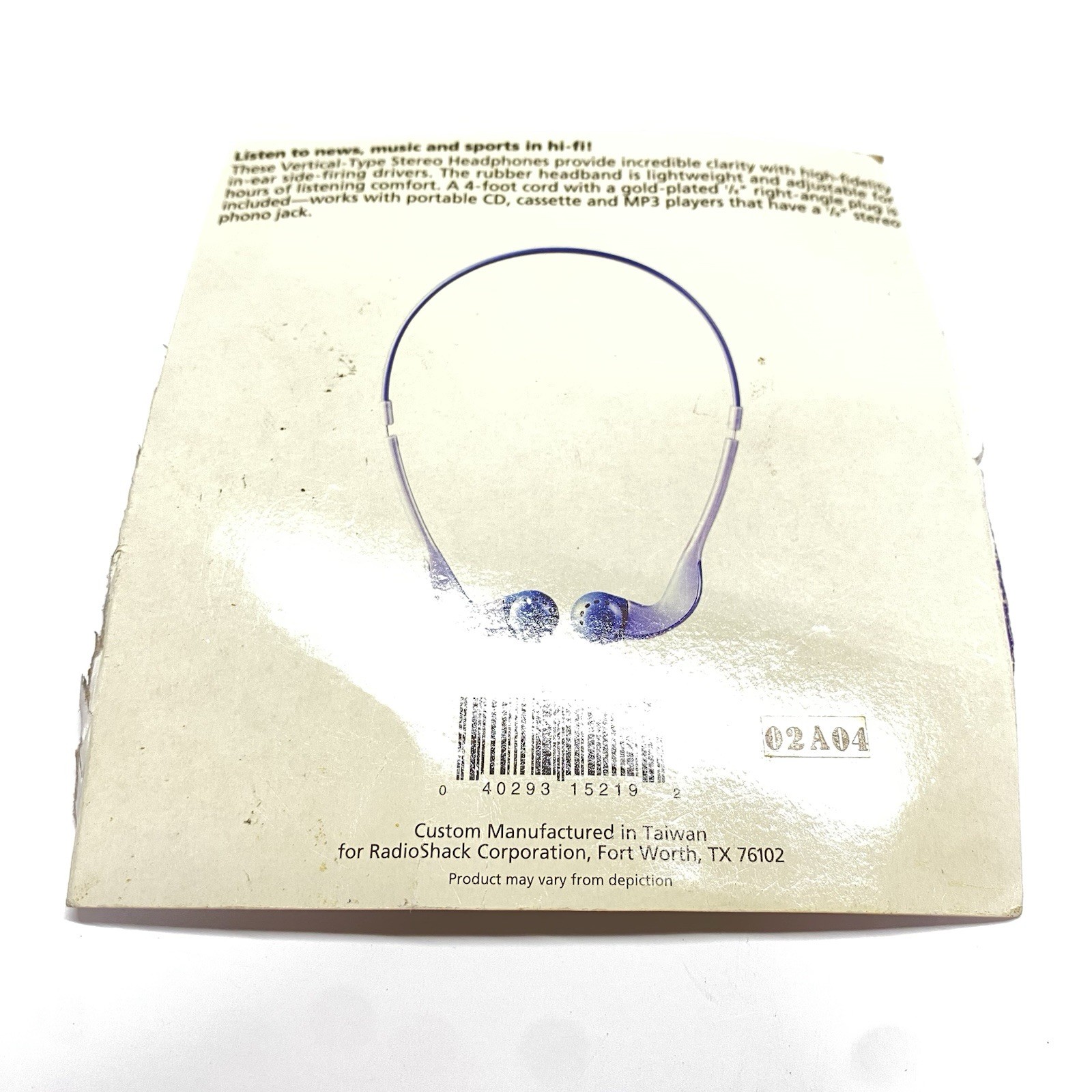 VTG Radio Shack Stereo Amplified Listener 33-1096 W Original headphones WORKS!