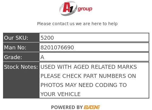 RENAULT TWINGO 1.2 PET ENGINE ECU MODULE 8201076690 8201076690 - Image 4 of 4