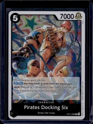 Bandai One Piece CCG Pirates Docking Six OP15-088 R 7000 Power Character English
