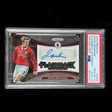 PSA 10 GEM MT 2022 PANINI P/L David Beckham FLASHBACK PSA/DNA AUTO 10 #FADB