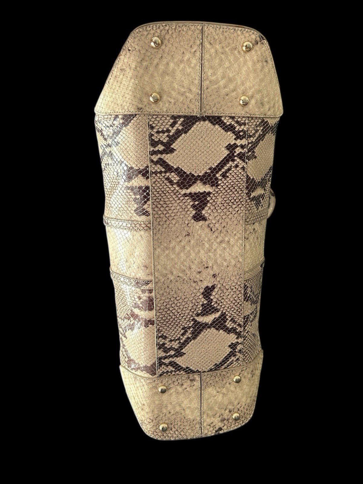 St John PYTHON Snakeskin Tote Handbag 16"x10"x6" … - image 3