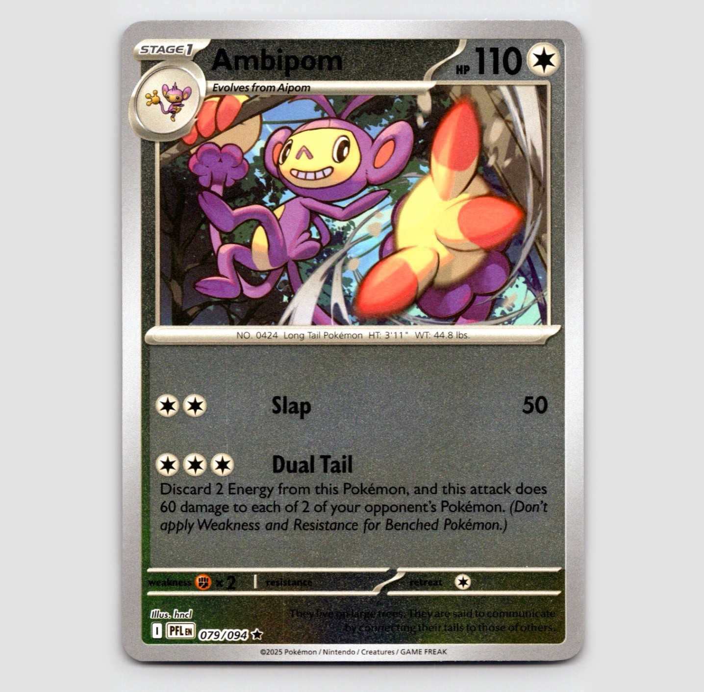 Ambipom - (Reverse) - PFL 079/094 - Rare NM ME02: Phantasmal Flames Single