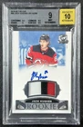 JACK HUGHES BGS 9 2019-20 UD THE CUP #66 ROOKIE PATCH AUTO TRUE RPA 9/99 DEVILS