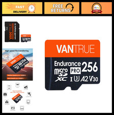 256GB microSDXC UHS-I U3 4K UHD Video Card for Dash Cams, Action Cameras Secur
