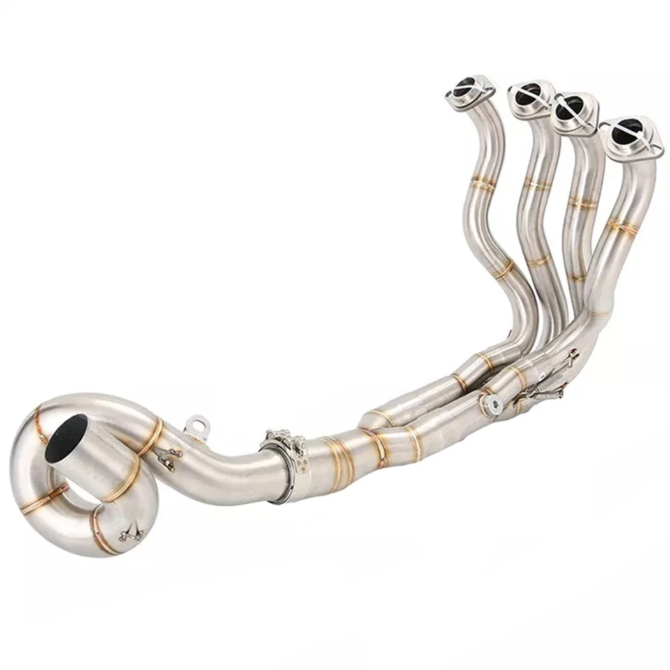 Tubo de escape de enlace delantero 51 mm sistema completo para Kawasaki Ninja ZX6R ZX636 2009-2024 Foto 3 de 4