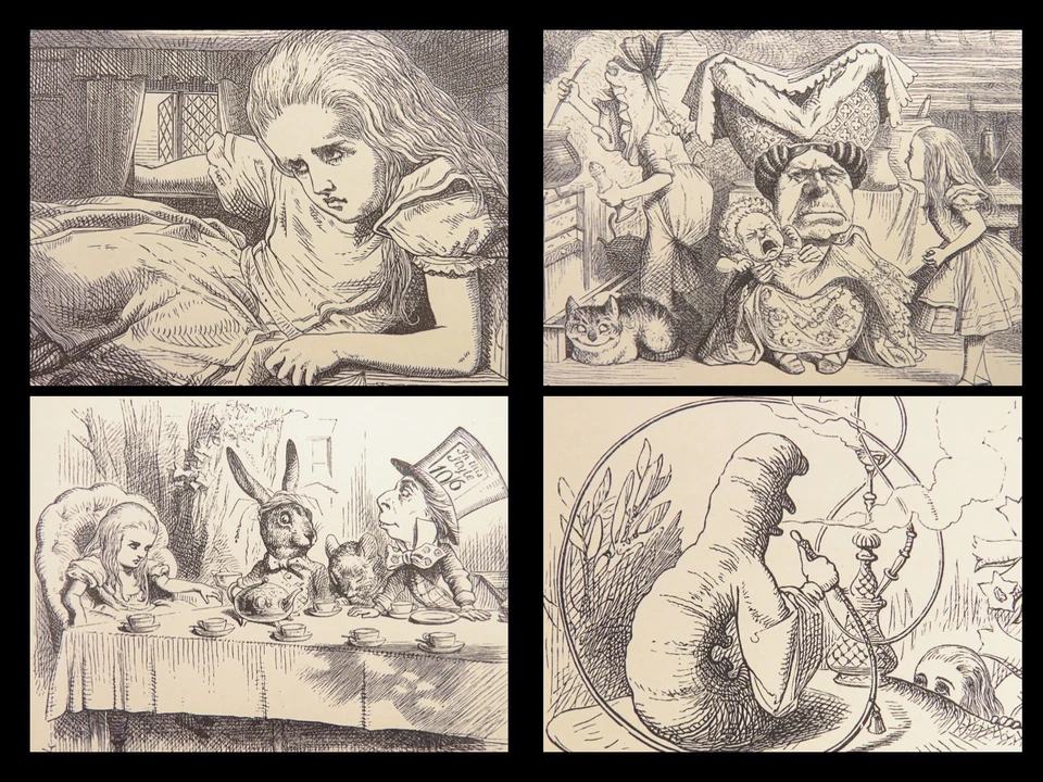 1878 Alice in Wonderland Lewis Carroll Tenniel Illustrated Fantasy Classic Foto 2 de 4