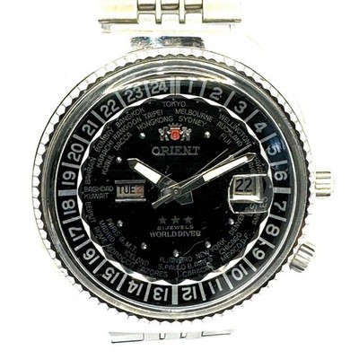 ORIENT Star World Diver 21 Jewels Auto Watch Timepiece Stainless Steel