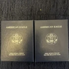 American Eagle 2002 W Proof Silver Bullion Coin One Ounce, One Dollar OGP  COA