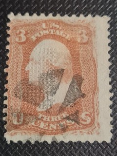 Schöne uralte Klassik Briefmarke weltweit aus den USA mit Grill