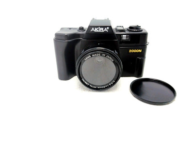Akira 2000N 35mm Manual Film Camera 1:6.3 50mm Lens Vintage - WORKS