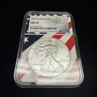 New Listing2017 $1 American 1oz Silver Eagle NGC MS69 Flag Label Core