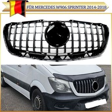 Kühlergrill Schwarz Chrom für Mercedes Sprinter W906 Facelift 13-18 GT Style Neu