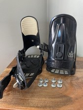 Attacchi snowboard vintage Drake Mikey Leblanc modello professionale nero taglia media rari