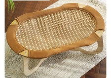 Scratch-resistant Cat Cooling Mat Rattan Pet Lowering Bed For Pets Up To 10 kg