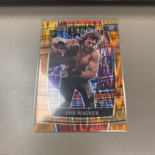 2022 Panini Select WWE #96 Von Wagner Orange Flash Prizms