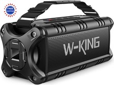 W KING 90W Portable Outdoor Speaker IPX6 Waterproof 50W Deep Bass 40H Dual