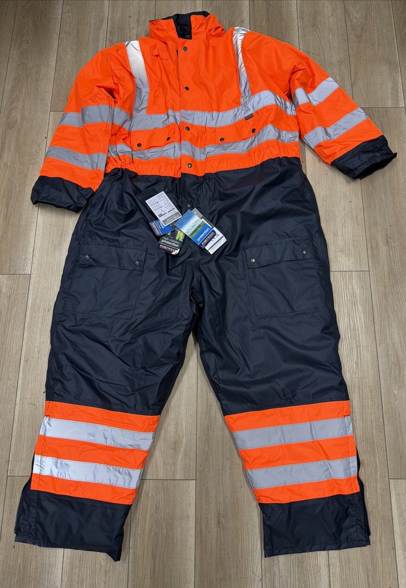 Portwest S485 Hi Vis Reflective Waterproof Hooded Contrast Safety