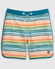 johnnie-O Half Elastic Jr. Surf Shorts - Scalloped Hem Cassina Size 16