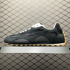 Bottega Veneta Orbit Sneakers Black White Suede Nylon Retro Runner Unisex