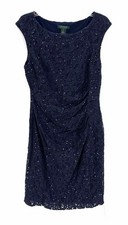Size 14 RALPH LAUREN Navy Lace Dress