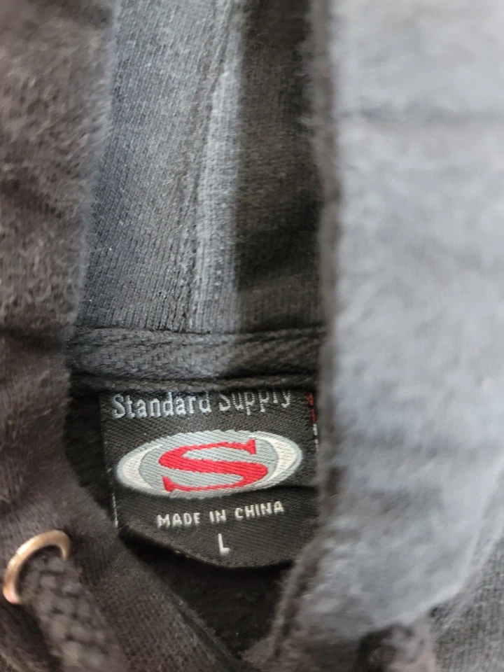 Vintage US Marines Hoodie 7.62 Design 2008 Semper Fidelis Eagle Globe Large - Image 3 of 4