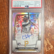 Topps 2023 Bowman Chrome Rookie Auto Canaan Smith-Njigba Refractor /499 CRA-CS …