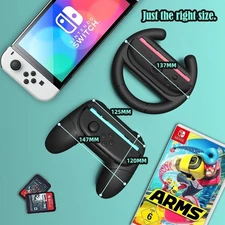 4pcs Switch 2 Joy-Con Grip, Steering Wheels for Nintendo Switch 2 Controller Hot