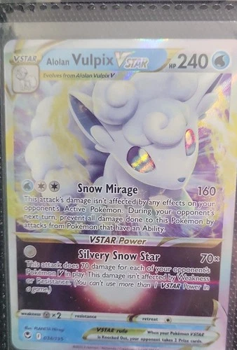 Alolan Vulpix VSTAR 034/195 Swsh12: Sword & Shield - Silver Tempest Holo
