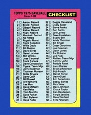 1975 Topps Mini Set-Break #126 Checklist 1-132 NR-MINT *GMCARDS*