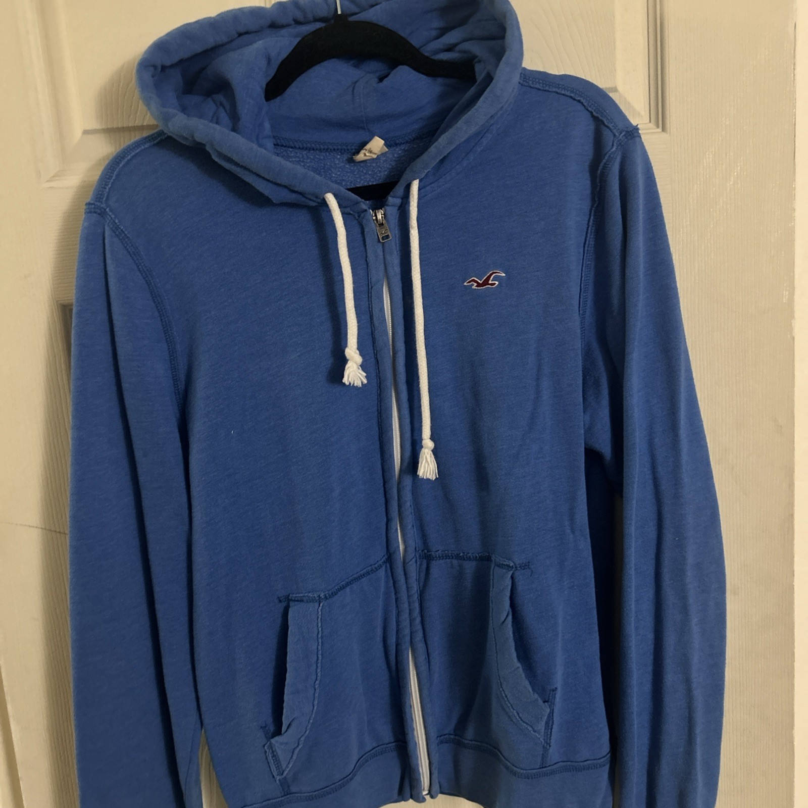 Blue Hollister Zip Up Hoodie Mens Size Small  Used In Excellent Condition