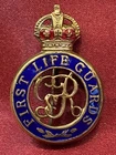 Lovely WW1 Enamel First Life Guards Sweetheart Brooch w/fixing