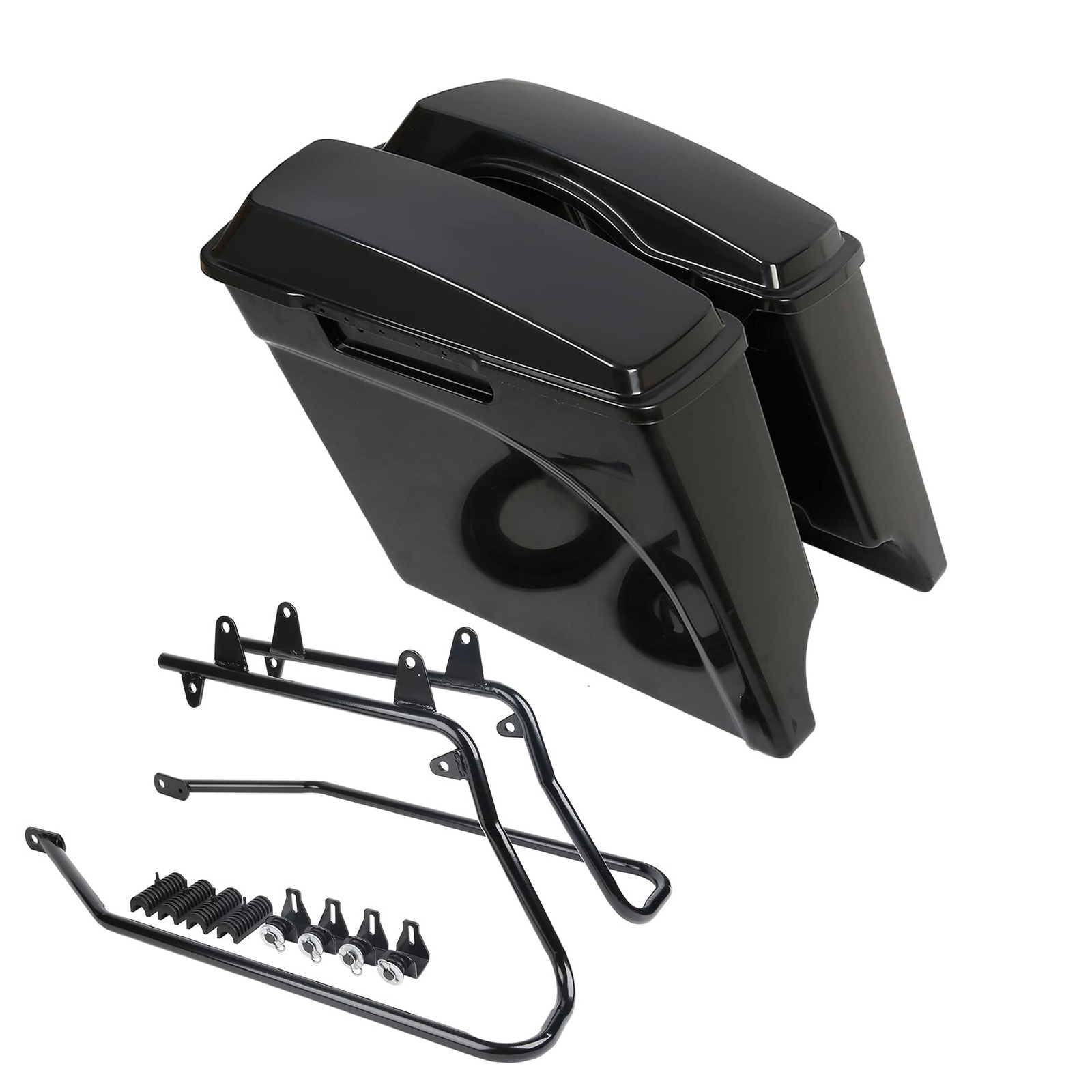 Motorcycle Stretched Hard Saddlebags Fit for Harley Heritage 1984-2017