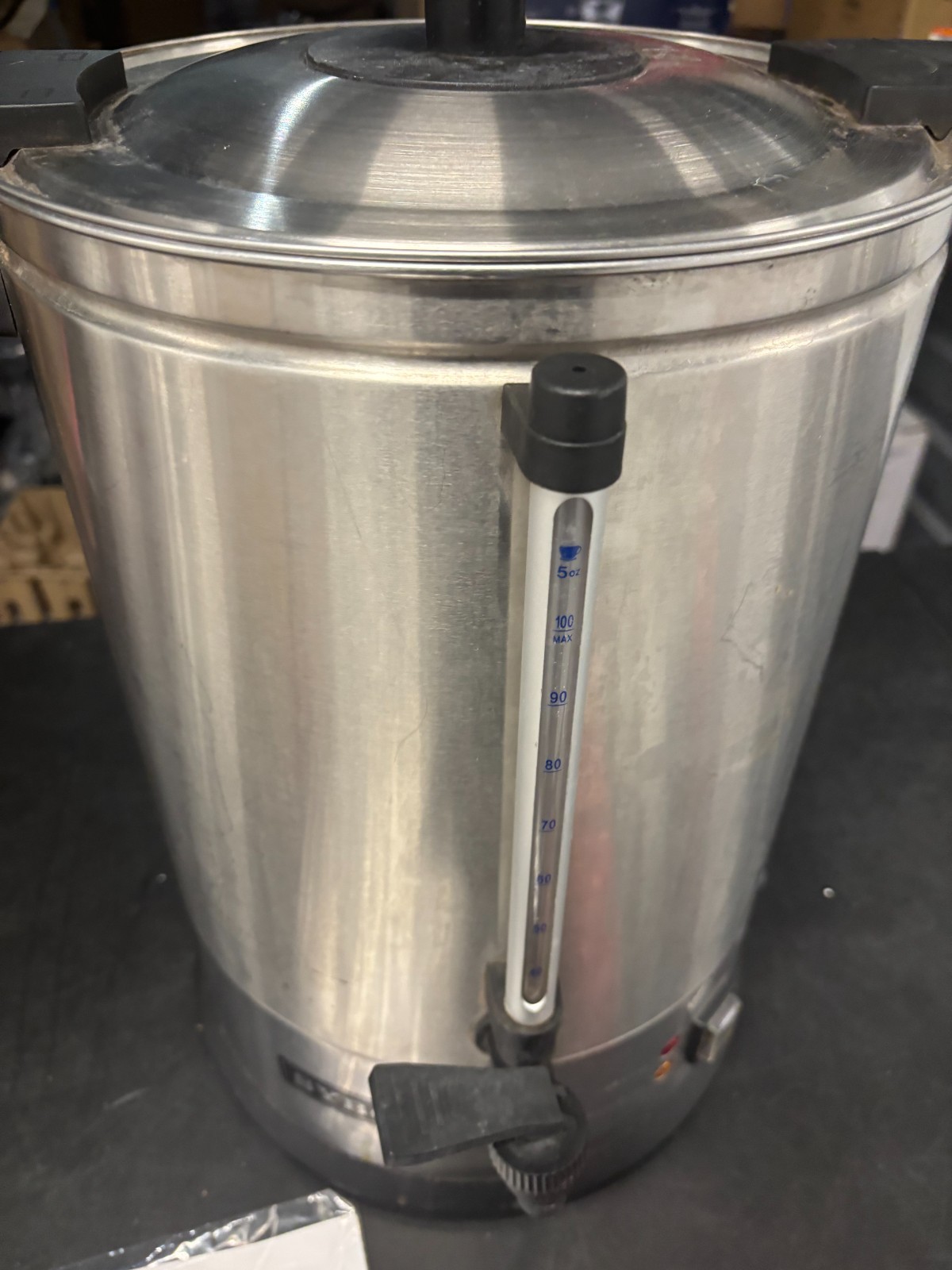 SYBO SR-CP-100B Commercial Grade Stainless Steel Percolate   untested turns on