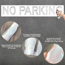 No Parking Silicone Stencil Road Marking Template Large Letters