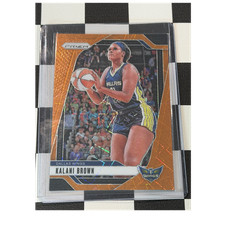 Panini 2024 Prizm WNBA Kalani Brown #29 Dallas Wings Orange Lazer 