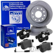 ATE PowerDisc BREMSSCHEIBEN + CERAMIC BELÄGE HINTEN für MERCEDES C-KLASSE W204