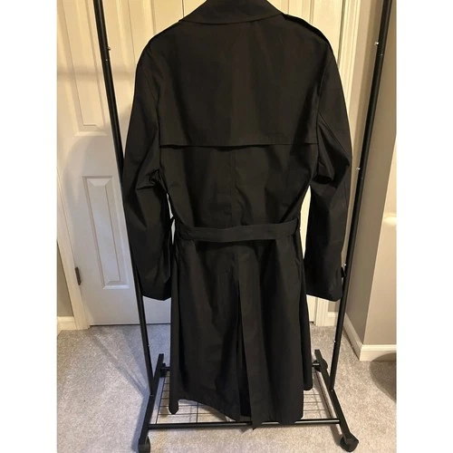 VTG 1993 Military Men’s DSCP All Weather Trench Coat Black 46XL W LINER Complete image 2