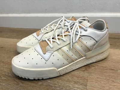 Adidas Boost Sneakers EE6378 Men US 12.5 Off White Leather Suede