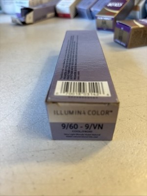 WELLA Professionals ILLUMINA Permanent Hair Color Cream ~ 2 fl. oz. 9/60-9/VN