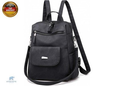 UBAYMAX Damen Rucksack Klein PU Leder, Elegant Lederrucksack Cityrucksack