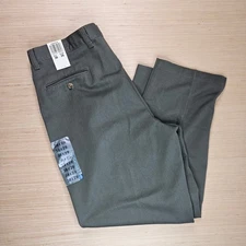 Dockers Pants Mens Size 38x29 Measures 28" Pleated Twill Classic Fit Brown New