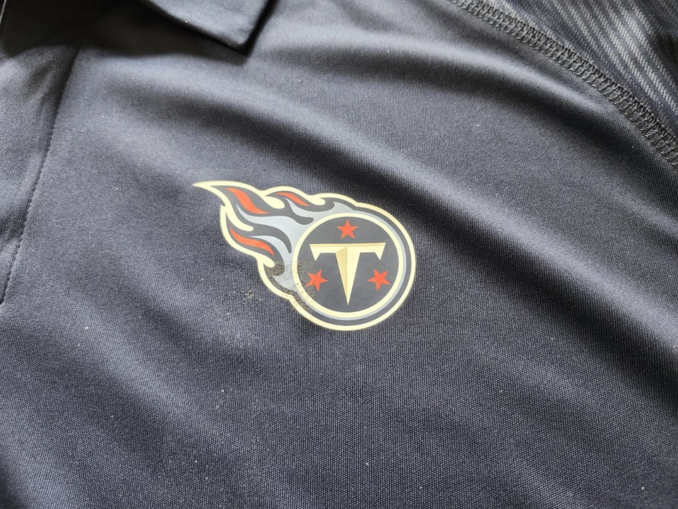 Tennessee Titans NFL Team Apparel Dark Blue Polo Men’s Size XXL/2TG/2EG - Image 2 of 4